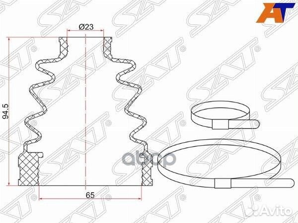 Пыльник шруса внутренний mitsubishi ASX GA#/OUT