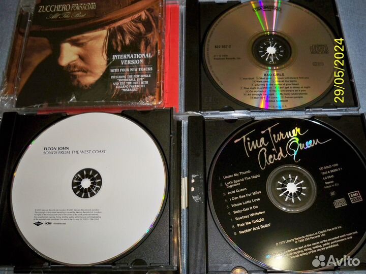 CD фирменные (elton john, zucchero и др.)