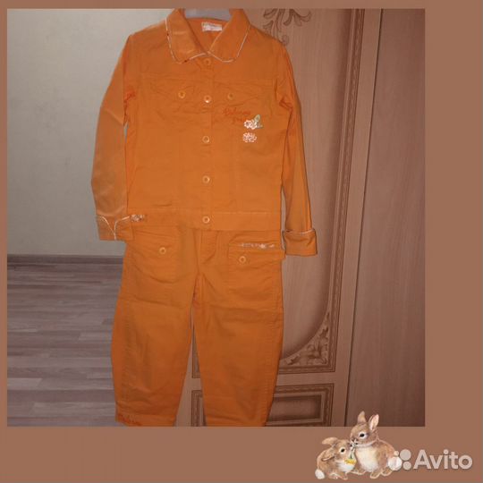 Джинсовый костюм на девочку