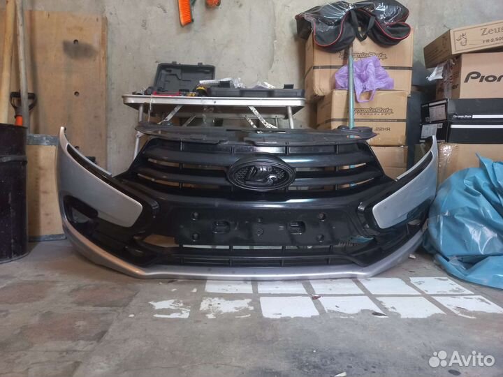 Передний бампер гранта FL