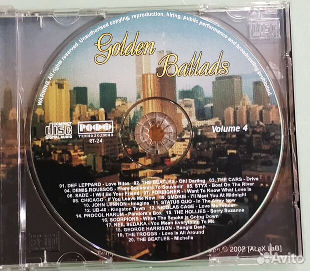 Golden ballads аудио CD