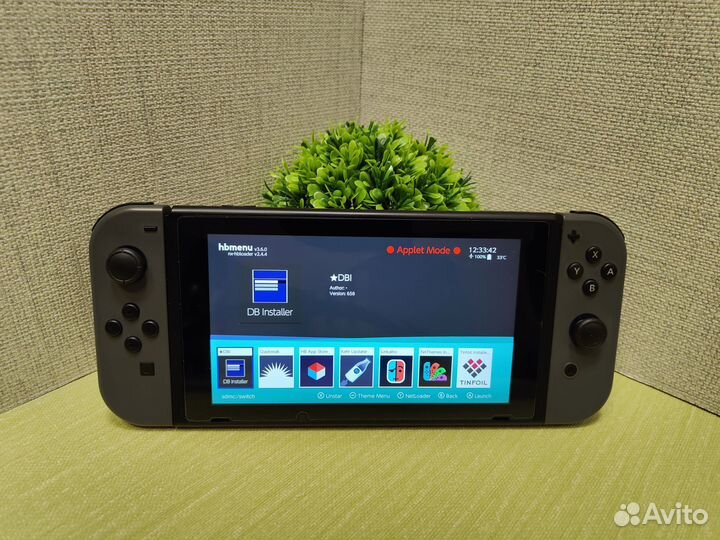 Прошитый Nintendo Switch rev.2 (чип PicoFly) 160gb