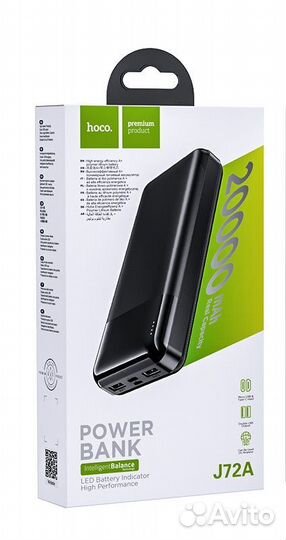 Внешний аккумулятор hoco J72A Black 20000мАч