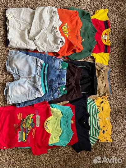 Детские вещи пакетом на мальчика от 0 до 2 лет