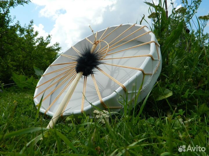 Белый шаман, бубен 50см