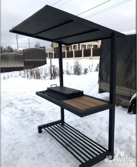 Мангал с крышей