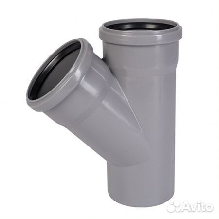 Тройник пп 90х90/45 серый, Ostendorf HT