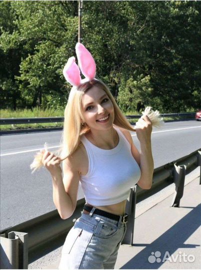 Милые уши кролика (зайца) ободок