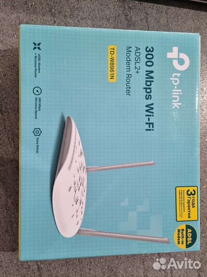 Wi-Fi роутер TP-link TD-W8961N, N300, adsl2+
