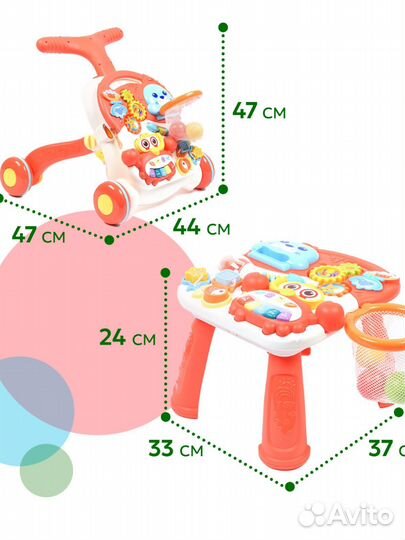 Каталка ходунки столик