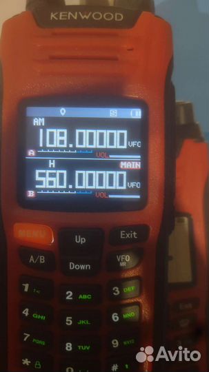 Рация Kenwood TK X6 10w, красная с GPS