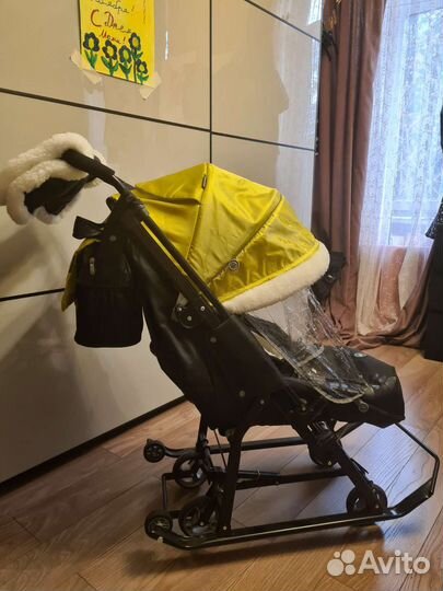 Санки коляска nika 7-5К новые