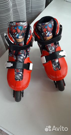 Коньки и ролики 2 в 1 детские раздвижные