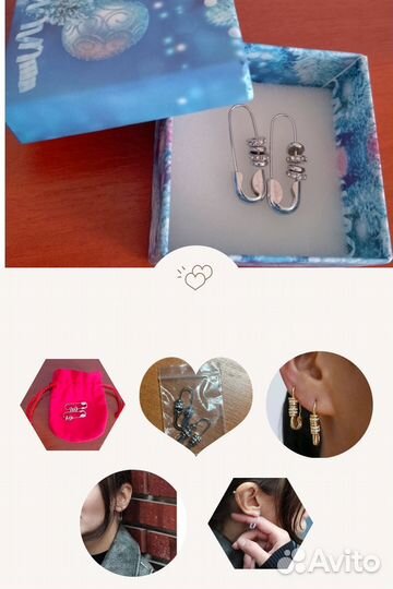 Серьги серебро