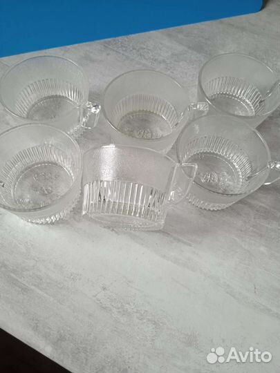 Чашечки стеклянные