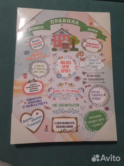 Новая Картина на холсте правила дома