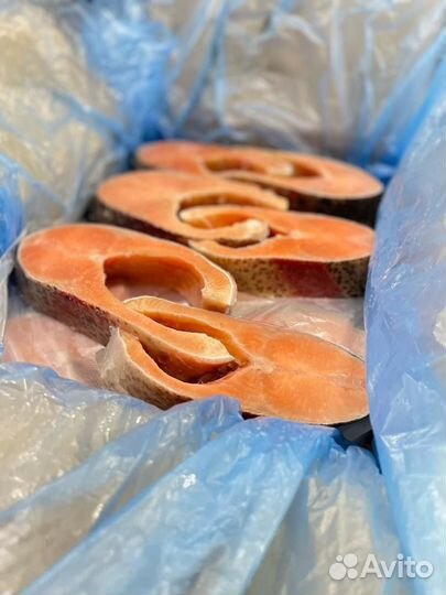 Стейки форели штучной заморозки