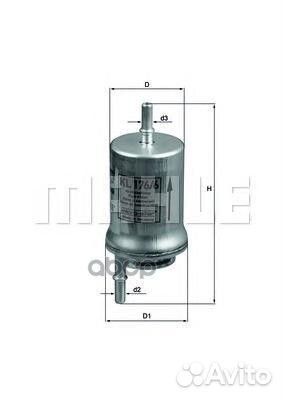 Фильтр топливный KL176/6D Mahle/Knecht