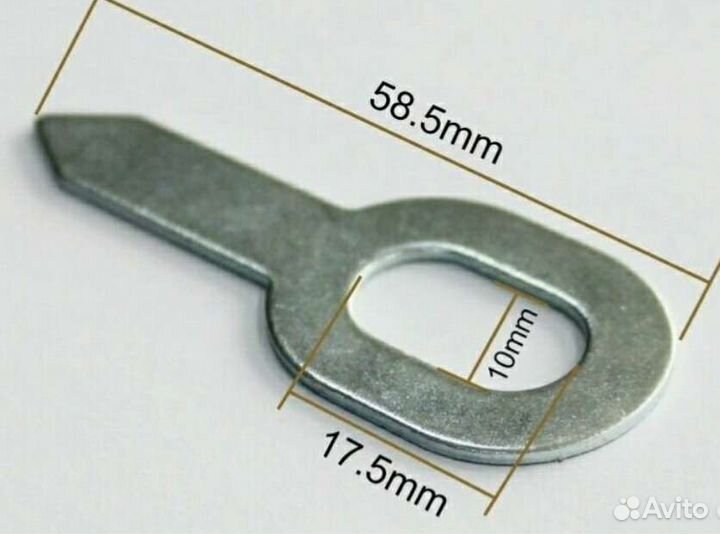 Прямая овальная шайба для споттера 100шт