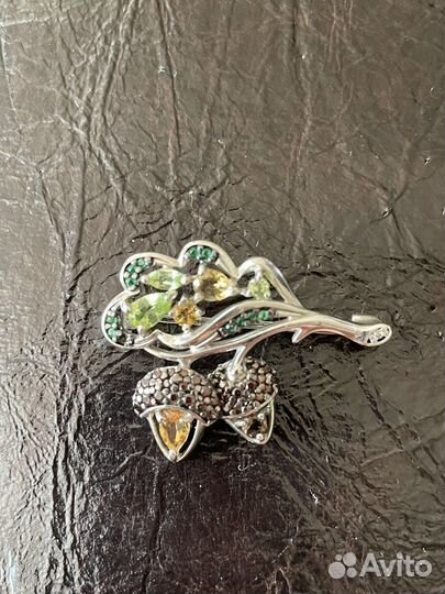 Брошь серебро