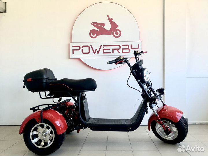 Электроскутер white siberia PRO trike 3000W