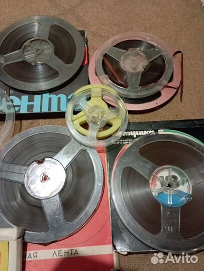 Магнитная лента катушки с записью бу