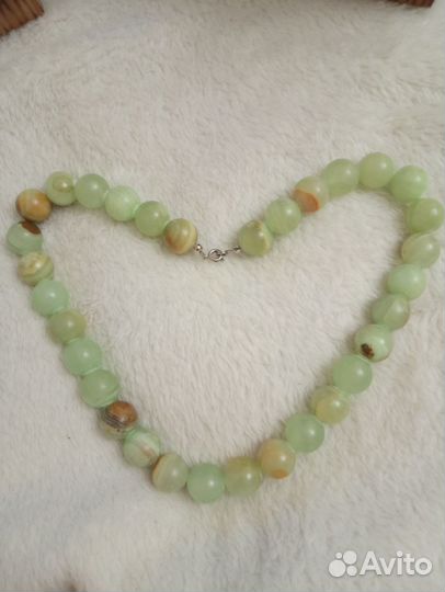 Оникс бусы новые