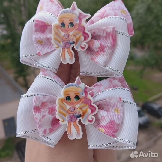 Бантики ручной работы, резинки