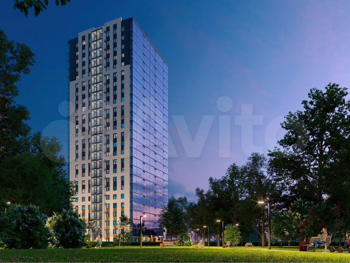 2-к. квартира, 47,5 м², 4/25 эт.