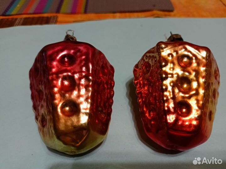 Новогодние игрушки стекло СССР