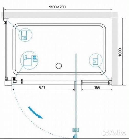 Душевой уголок RGW Passage PA-078-1 110x100