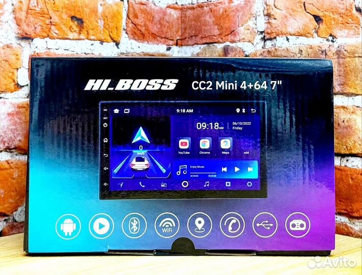 Магнитола Android 7 дюймов 4/64