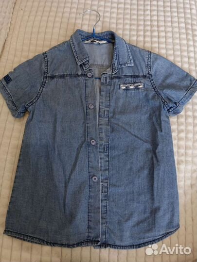Летняя рубашка на мальчика 116