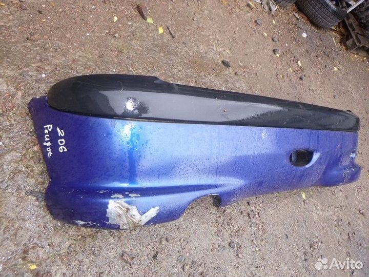 Бампер задний peugeot 200 206