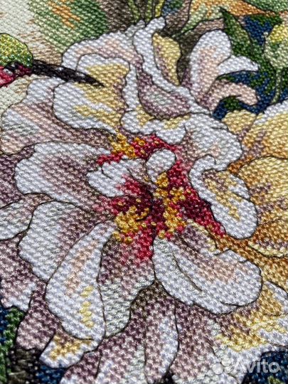 Картина вышитая крестом ручная работа