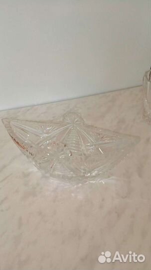 Ваза хрустальная СССР салатницы, конфетницы