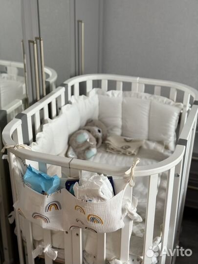 Детская кроватка трансформер с маятником