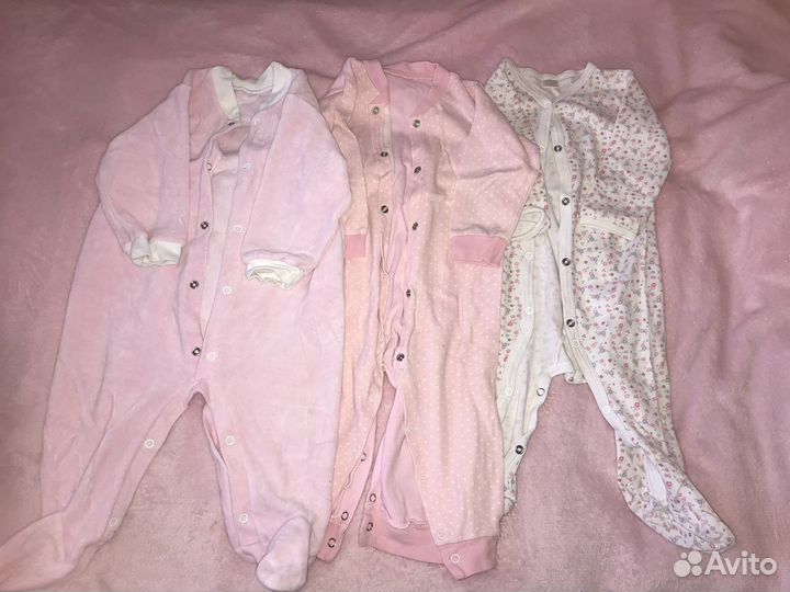 Одежда пакетом для девочки 68 74 80