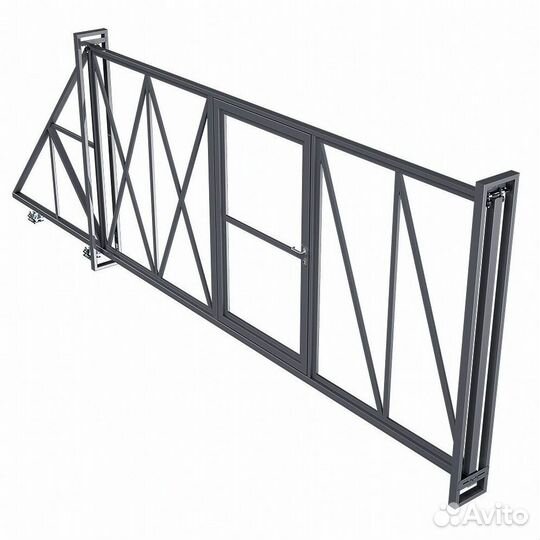 Откатные ворота каркас