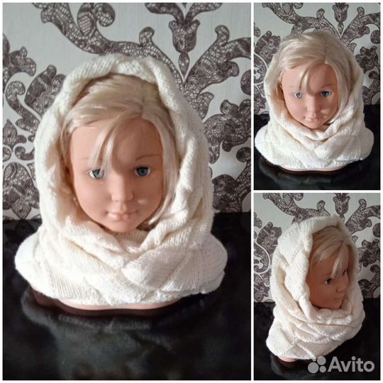 Снуд шапка капюшон ручной работы