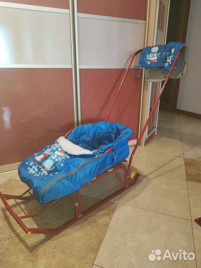 Санки с подстилкой