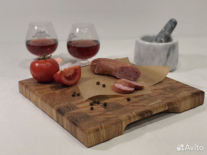 Торцевая разделочная доска Подарок женщине 8 марта