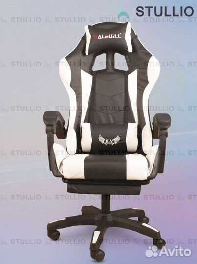 Компьютерное игровое кресло геймерское с массажем