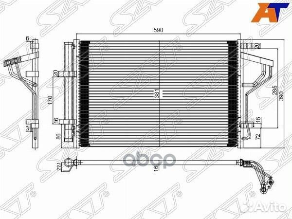 Радиатор кондиционера sthn293940 Sat