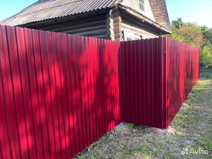 Монтаж забора