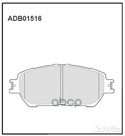 Колодки тормозные дисковые перед ADB01516 A
