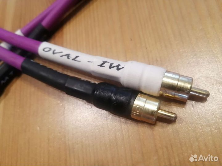 Межблочный кабель 2 rca 2rca Analysis Plus Oval IW