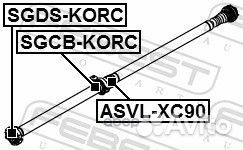 Муфта кард.вала ssang yong NEW actyon 10-13 SGD