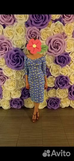 Платье 44 размер сиреневое