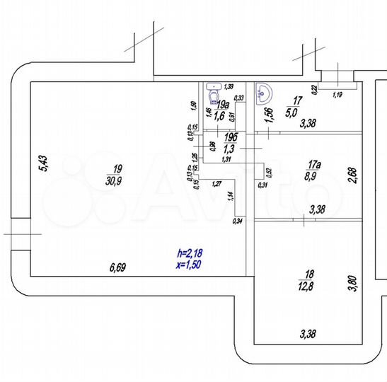 Коммерческая недвижимость 60 кв/м